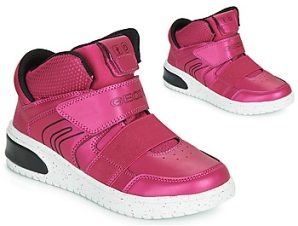 Ψηλά Sneakers Geox J XLED GIRL ΣΤΕΛΕΧΟΣ: Συνθετικό και ύφασμα & ΕΠΕΝΔΥΣΗ: Ύφασμα & ΕΣ. ΣΟΛΑ: Δέρμα & ΕΞ. ΣΟΛΑ: Συνθετικό