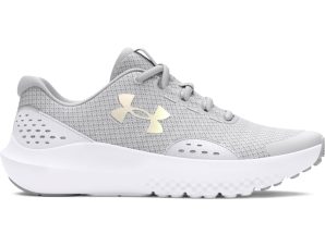 Under Armour – Παπούτσια Running Κοριτσιών UA Surge 4 – Halo Gray/White/Iridescent