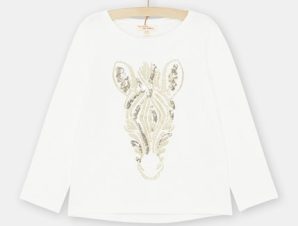 Παιδική Μακρυμάνικη Μπλούζα για Κορίτσια White Zebra – ΛΕΥΚΟ