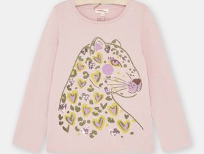 Παιδική Μακρυμάνικη Μπλούζα για Κορίτσια Σάπιο Μήλο Tiger – ΚΟΚΚΙΝΟ