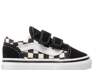 Βρεφικά Sneakers Παπούτσια Vans Old Skool Checkerboard Black/White – ΜΑΥΡΟ