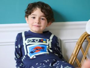Παιδικές Μακρυμάνικες Πιτζάμες για Αγόρια Neon Space – ΜΠΛΕ