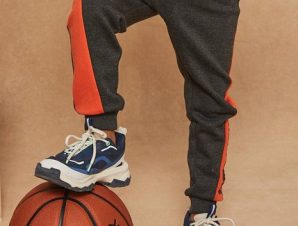 Παιδικό Παντελόνι Φόρμας για Αγόρια Sergent Major Gray-Orange – ΓΚΡΙ