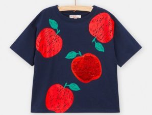 Παιδική Μπλούζα για Κορίτσια Sparkly Apples – ΜΠΛΕ
