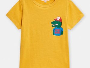 Παιδική Μπλούζα για Αγόρια Mustard Dinosaur – ΚΙΤΡΙΝΟ