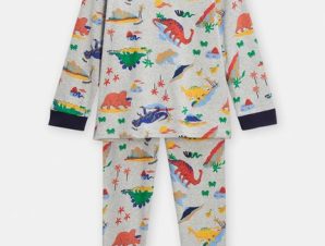 Παιδικές Πιτζάμες για Αγόρια Gray Dinosaur – ΓΚΡΙ