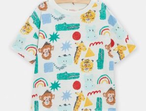 Παιδική Μπλούζα για Αγόρια Abstract Jungle – ΕΚΡΟΥ