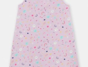 Παιδική Πυτζάμα Φόρεμα για Κορίτσια Lilac – ΜΩΒ