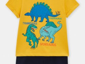 Παιδικό Σετ για Αγόρια Yellow Dinos – ΚΙΤΡΙΝΟ