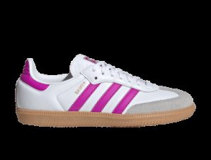 adidas Samba OG Footwear White Purple Kids IH2873 MBS