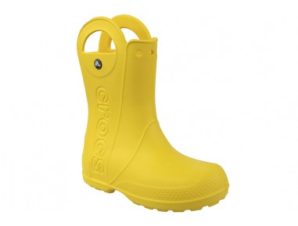 Crocs Παιδικές Γαλότσες Handle It Κίτρινες 12803-730